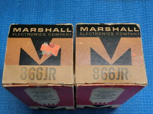 866JR MARSHALL USA 水銀整流管　元箱入り　2本組