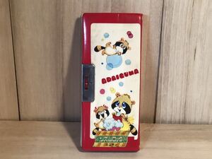 新品　未使用　当時物　ユニオン　筆箱 リズムロック　ARAIGUMA アライグマ　ファンシー　昭和レトロ vintage あべゆりこ　なかよし