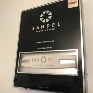 新品未使用　BANDEL ブレスレット L 19.0cm ホワイトシルバー　メタリックシリーズ　磁気