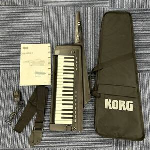 Y352-NG1-527 KORG コルグ トランスルーセント RK-100S シンセサイザー ショルダーキーボード 通電動作確認済み 付属品有り