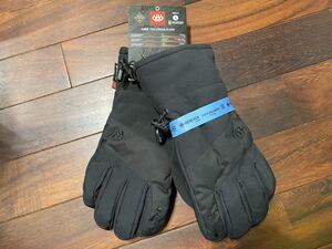 ★ 23-24 686 SIX EIGHT SIX スノーグローブ GORE-TEX LINEAR GLOVE メンズ ５本指 sizeL ブラック 新品未使用 手袋 スノーボード スキー