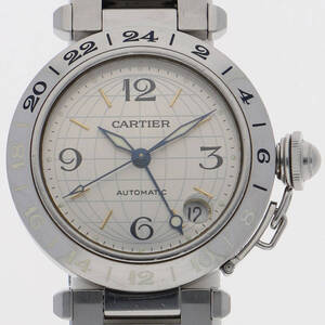 CARTIER カルティエ W31029M7 パシャC シルバーダイヤル SS 自動巻き メンズ 【123294】