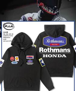 Rothmans HONDA フード付きスゥエットパーカー S〜3XL/カラー選択可