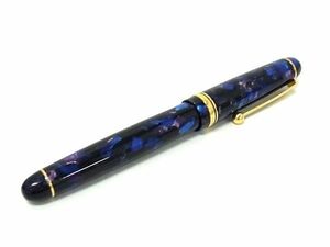 1円 ■美品■ PILOT パイロット カスタム レガンス ペン先 14K 585 14金 万年筆 筆記用具 文房具 ステーショナリー ブルー系 AY9037