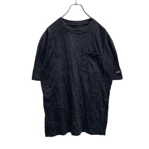 Dickies 半袖 ロゴ Tシャツ M ブラック 1ポケット ディッキーズ ワーク ストリート 古着卸 アメリカ仕入 a504-5896