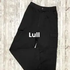 【美品】Lull ルル カーゴパンツ 綿100% 両ポケット ブラック 一押し