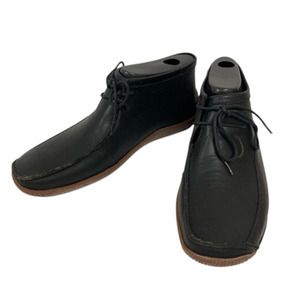 クラークス clarks DONNINGTON レザーショートブーツ スムースレザー 無地 8 1/2 黒 ブラック メンズ