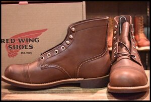 【9D 箱付 未使用 23年】レッドウィング 8111 アイアンレンジャー アンバー ハーネス キャップトゥ ブラウン ブーツ redwing HOPESMORE