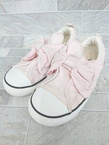 ◇ Θ converse コンバース　CHILD ALL STAR リボンベルト　キッズ スニーカー　シューズ サイズ17ｃｍ ピンク 女の子 P