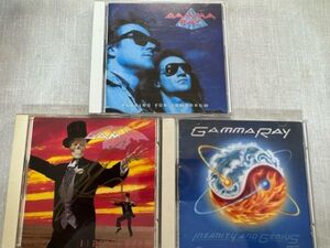 GAMMA RAYガンマレイ オリジナルアルバムCD3枚セット 「HEADING FOR TOMORROW」「SIGH NO MORE」「INSANITY AND GENIUS」