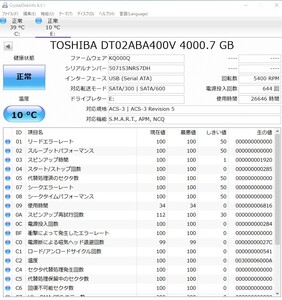 I・O DATA◆外付け ハードディスク EX-HDAZ-UTL4K 4TB M6686