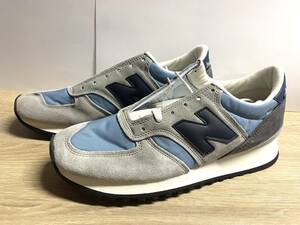 イングランド製 未使用 ニューバランス M730GBN グレー/ブルー 27.5cm D new balance