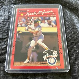 Donruss 1990 マークマグワイワ オークランドアスレチックス　No.697 Mark McGwire Oakland Athletics