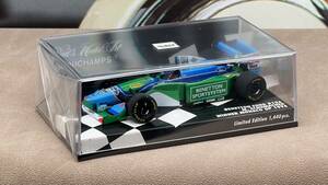 PMA ミニチャンブス Minichamps 1/43 ベネトンフォードBenetton Ford B194 1994 モナコMonaco GP 優勝Winner #5 M. Schumacher - 400940005