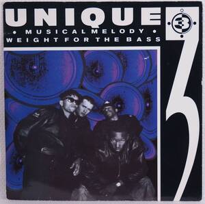 RAP45★Unique 3 - Musical Melody / Weight For The Bass★UK盤７インチ