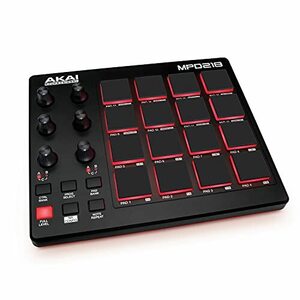 【中古】Akai Professional USB MIDIコントローラー 16パッド 音源ソフト付属 MPD218