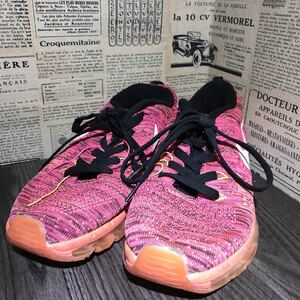 NIKE ナイキ スニーカー ウィメンズ フライニット マックス (PINK) 15FA-I size 24.0㎝