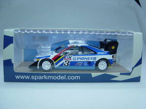 spark 1/43 PEUGEOT 405 Turbo 16 2nd Pikes Peak 1988 #3 J.Kankknen プジョー カンクネン パイクスピーク