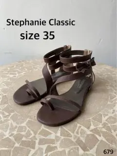 Stephanie Classic アンクルストラップサンダル　牛革　35 新品