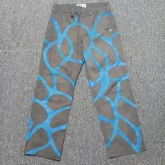 一点物　paint pants ペイントパンツ　RALE LINE 総柄