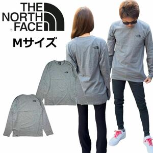 ザ ノースフェイス ロンT 長袖 Tシャツ NF0A87QN グレー Mサイズ シンプルドームロゴ THE NORTH FACE M L/S SIMPLE DOME TEE 新品