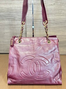 美品 CHANEL シャネル トートバッグ ショルダーバッグ ココマーク マトラッセ ヴィンテージ