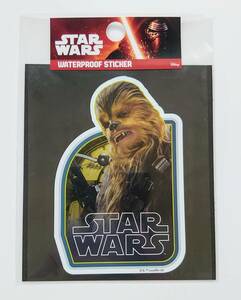 未使用 STAR WARS スターウォーズ　ビニールステッカー 大 チューバッカ WATERPROOF　STICKER　CHEWBACCA