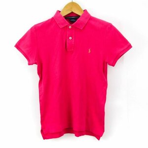 ラルフローレン 半袖ポロシャツ トップス スリムフィット レディース Sサイズ ピンク RALPH LAUREN