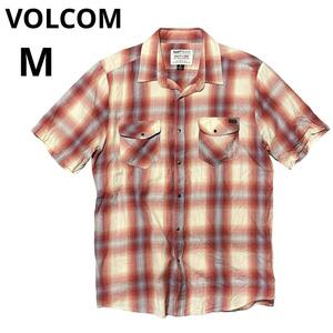 VOLCOM ボルコム チェックシャツ 半袖シャツ M