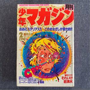 月刊 少年マガジン 1981年2月 特大号 われらが南風 それいけ岩清水 小林まこと 釣りキチ三平 矢口高雄 柳沢きみお サトウ・ユウ 三浦みつる