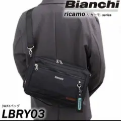 【美品】Bianchi LBRY-03 　ビアンキ　3way ショルダーバッグ