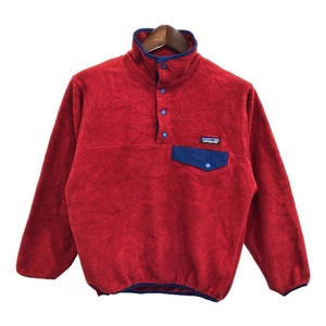 patagonia パタゴニア SYNCHILLA シンチラ スナップT フリースジャケット アウトドア レッド (メンズ XS) 中古 古着 R8359