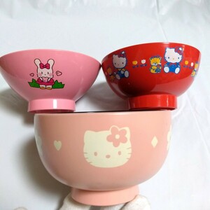 サンリオ レトロ ハローキティ お椀 HELLOKITTY 昭和レトロ 希少 レア 食器 汁椀 お茶碗　キティ