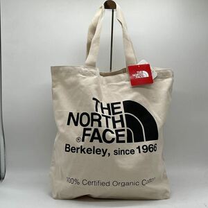 BN1775● THE NORTH FACE ノースフェイスオーガニックコットン トートバッグ NM81616 アイボリーホワイト タグ付き