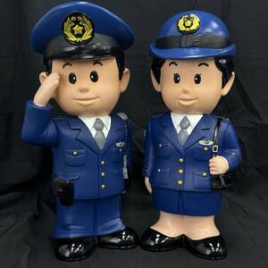 24浦/C023927-1/OS3000/S021-466/ フィギュア 2点まとめ 埼玉県警察 1994.6 製作 こどもの館 ソフビ レトロ コレクション