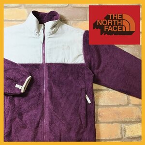 ME7-440★USA直輸入&正規品★格安【THE NORTH FACE】ジップインジップ対応 ナイロン&フリース切替ジャケット【ユース L 150】紫 アウトドア