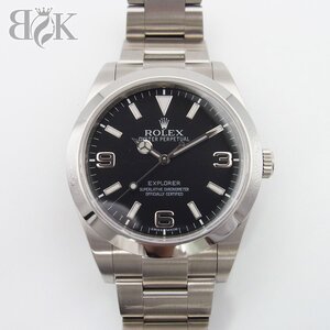 ロレックス 214270 エクスプローラーⅠ G番 ギャランティ ブラック文字盤 SS 自動巻き オートマ ROLEX 稼働品 ＋