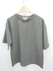 ◇ Θ　Φ UNITED ARROWS ユナイテッドアローズ コットン 半袖 Tシャツ　カットソー サイズL チャコールグレー メンズ P