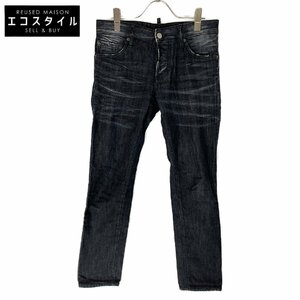 DSQUARED2 ディースクエアード S74LA0577 ブラック ストレッチデニム ブラック 42 ボトムス コットン メンズ 中古