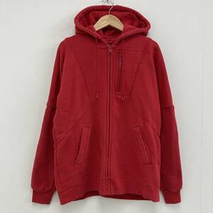 UNDERCOVER 2007SS PUEPLE期 スウェット ジップ パーカー レッド 赤 2サイズ アンダーカバー ブルゾン VINTAGE archive 3110132