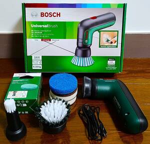 正規輸入品 正常作動品 やや汚れあり BOSCH ボッシュ UniversalBrush コードレスクリーニングブラシ 電動工具 1500mAh 付属品揃ってます