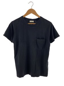 SAINT LAURENT◆16AW/YSL刺繍コットンTシャツ/XS/コットン/ブラック/T80O 396675