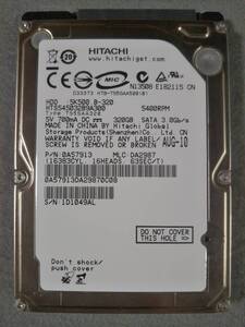 320GB HITACHI HTS545032B9A300 2.5インチ 9.5mm SATA ③