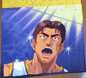 背景付　セル画+直筆 カラー下絵 指示書 1枚付 牧紳一 海南 スラムダンク SLAMDUNK 　東映動画　井上雄彦