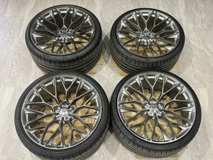 希少！！鍛造ホイール　HRE P200 22インチ　10J+15/11.5J+20 120-5H タイヤ付き 4本　LEXUS　レクサス　LC W1131