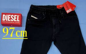 ディーゼル　ジョグ ジーンズ 2324　サイズ38　新品 タグ付　DIESEL　KROOLEY　A09721 068DX　Jogg Jeans　ブラック　デニム　テーパード