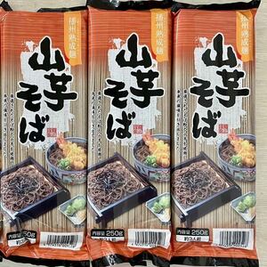 播州熟成 山芋そば 9人前 750g(250g×3袋)山芋蕎麦 日本蕎麦 乾麺 干しそば ざるそば かけそば 山かけそばに