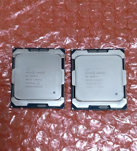 ◆◇送料無料◇◆動作確認済◆ Xeon E5-2699 V4（インテル Xeonプロセッサー E5-2699 V4）FCLGA2011-3 2個セット◆領収書発行可能◆ T289