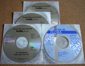 ◆ 日立 Flora 330W DG3 用 Win XP Pro リカバリＣＤセット ◆