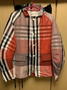 国内正規 20SS Thom Browne. トムブラウン トリコロール グログランテープ ナイロン チェック ジャケット ブルゾン 赤白紺灰 1. 04412960